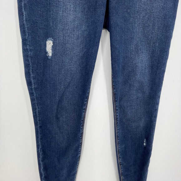 SPANX Distressed Raw Hem Skinny Jeans Jeggings Size Small - Picture 4 of 10